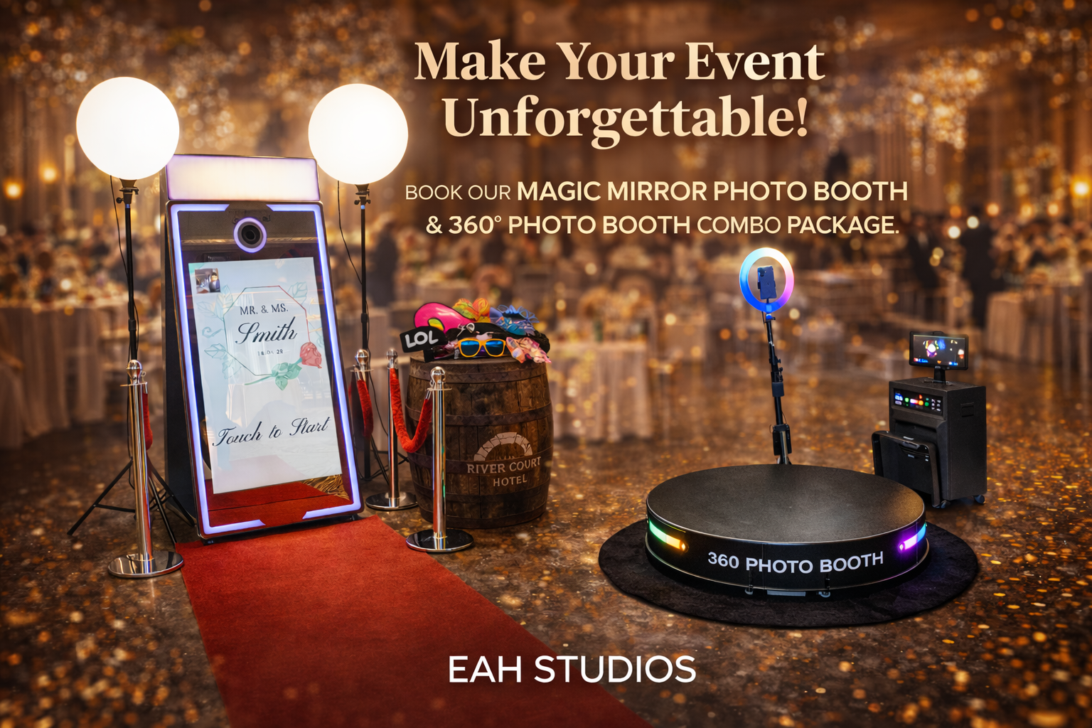 🥉Bronze (Magic Mirror + 360 Booth Packages) 📍 Kilkenny & within 30km 🚗 Travel fee applies outside this area